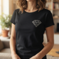 T-shirt personnalisé en coton avec flocage sur-mesure pour particulier et professionnel