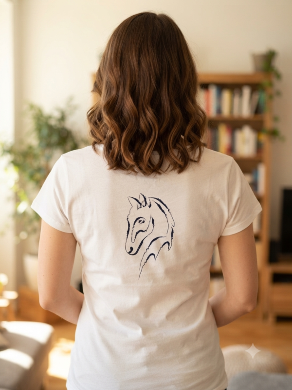 T-shirt personnalisé en coton avec flocage sur-mesure pour particulier et professionnel