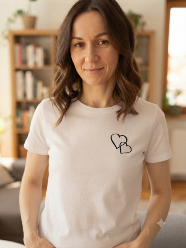 T-shirt personnalisé en coton avec flocage sur-mesure pour particulier et professionnel